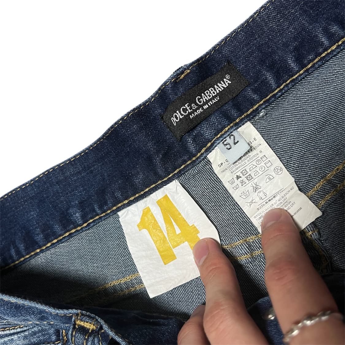 Dolce & Gabbana 메탈 플레이트 페인팅 팬츠 상품이미지3