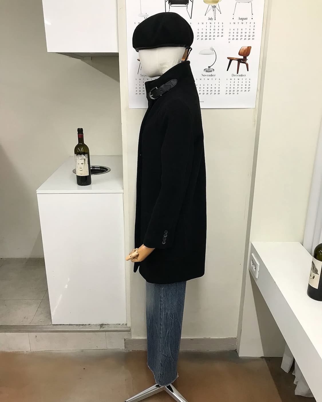 폴로 넥버클 울 코트 상품이미지9