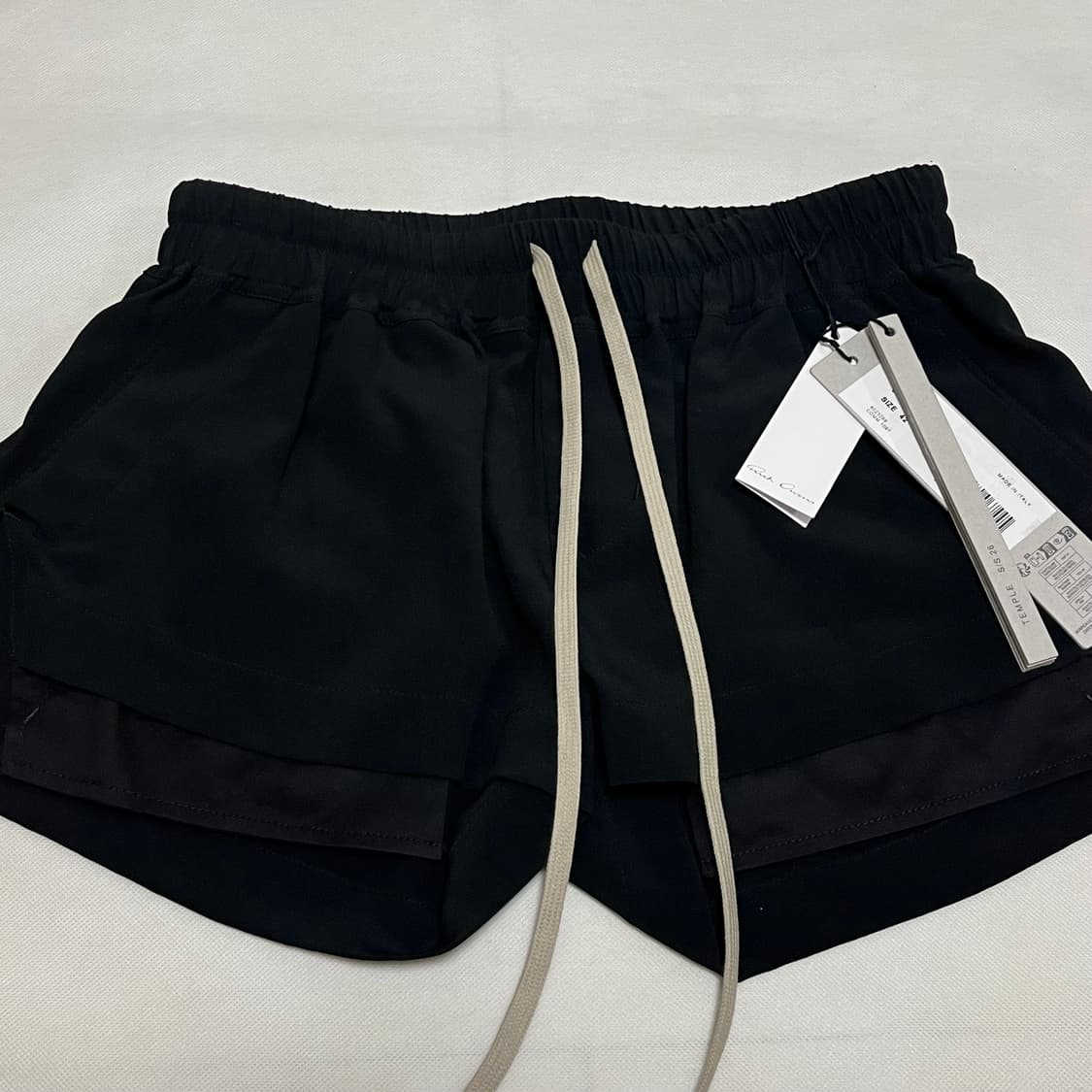 [42]릭오웬스 26ss Fog 복서 쇼츠/블랙 실크 상품이미지2