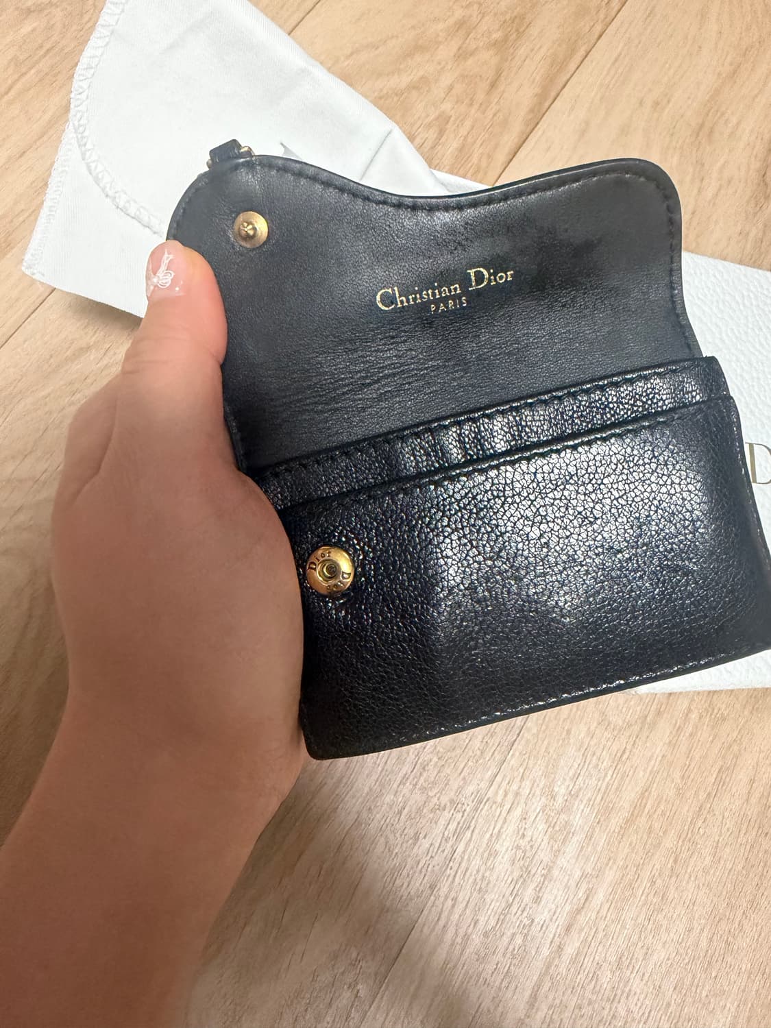 디올 새들지갑(블랙) 상품이미지7