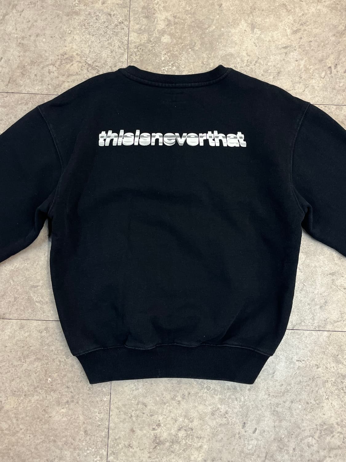 디스이즈네버댓 기모 맨투맨 블랙 S #csz3557 상품이미지7