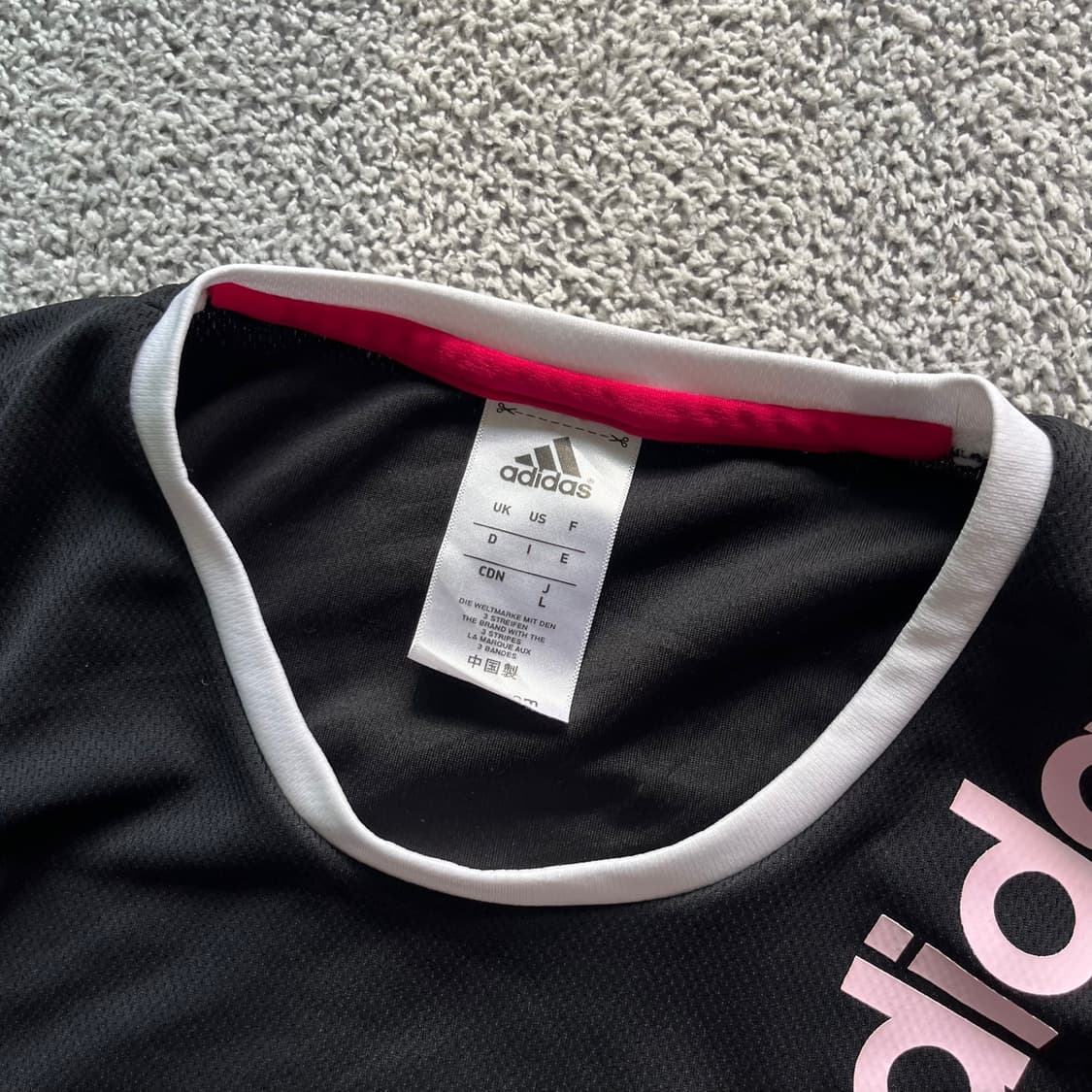 Adidas . 아디다스 핑크로고 링거티셔츠 상품이미지5