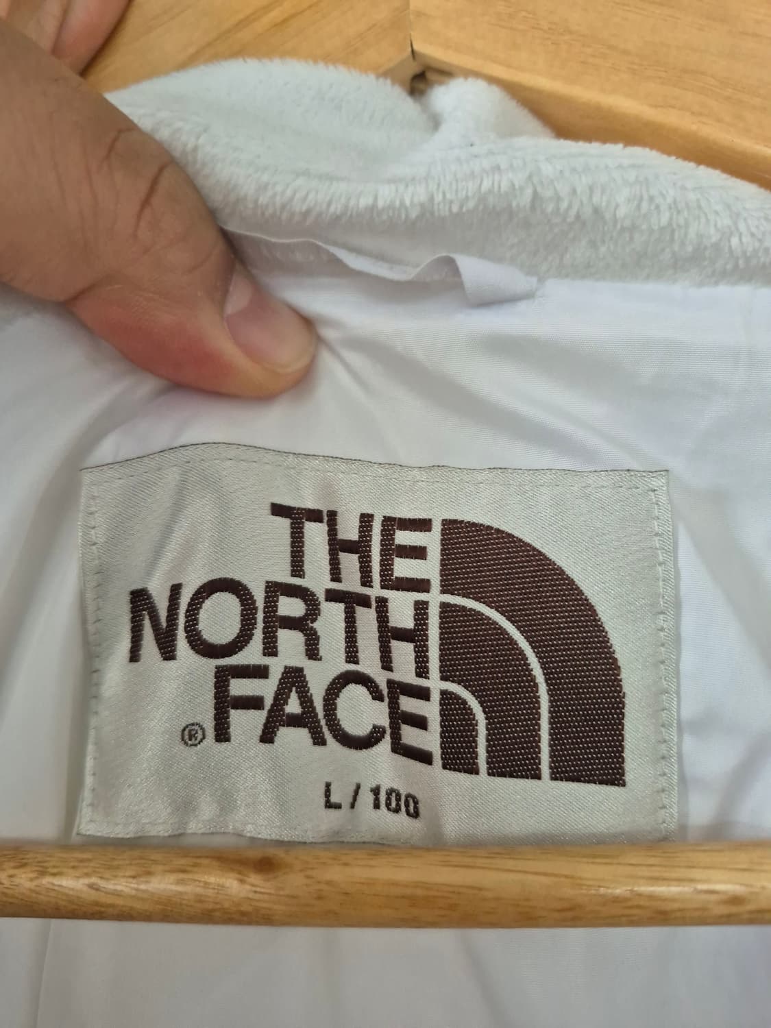 노스페이스 화이트라벨 화이트 패딩 L(100) 사이즈 상품이미지5