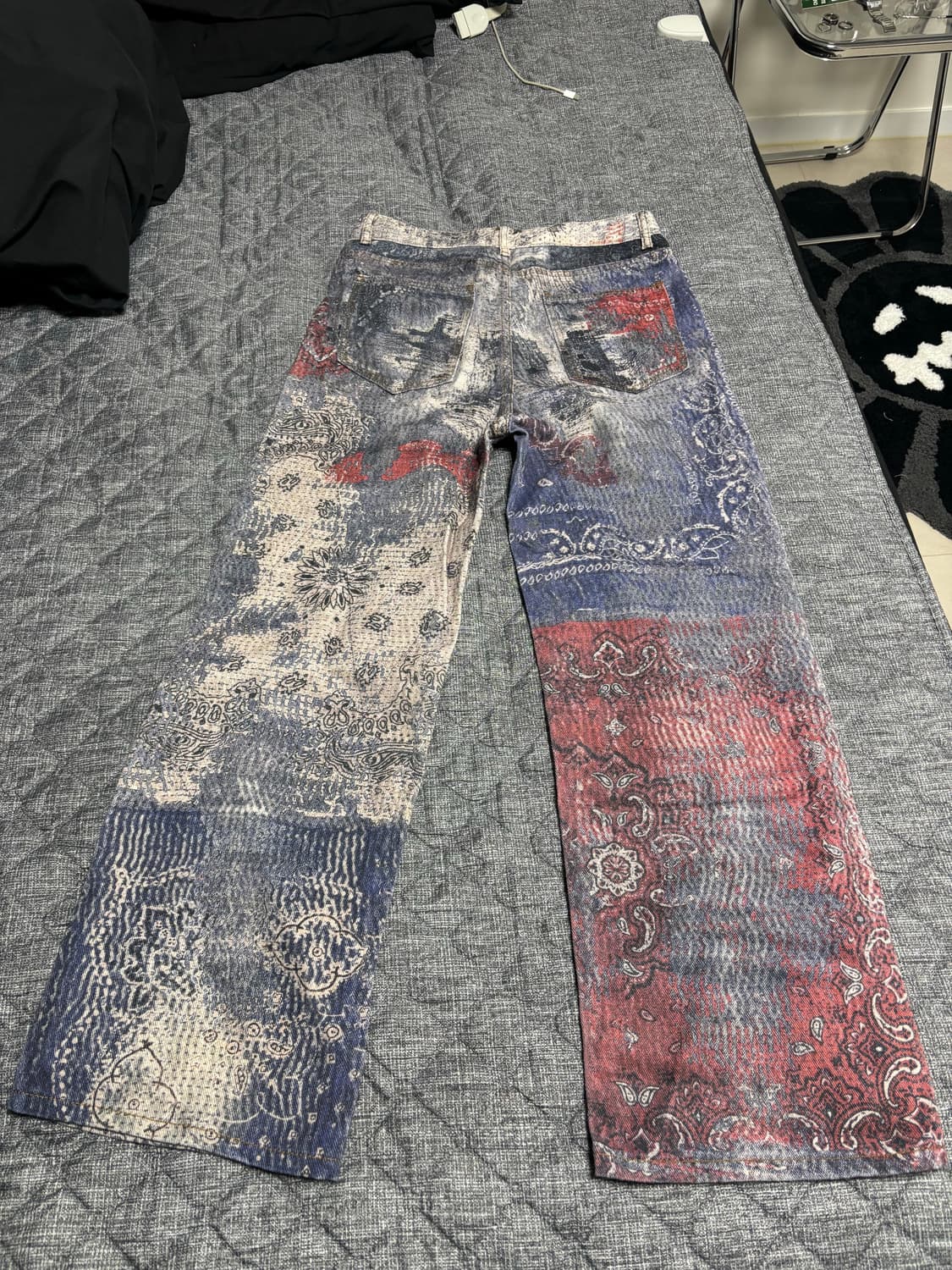 페이즐리 패턴 팬츠 상품이미지2