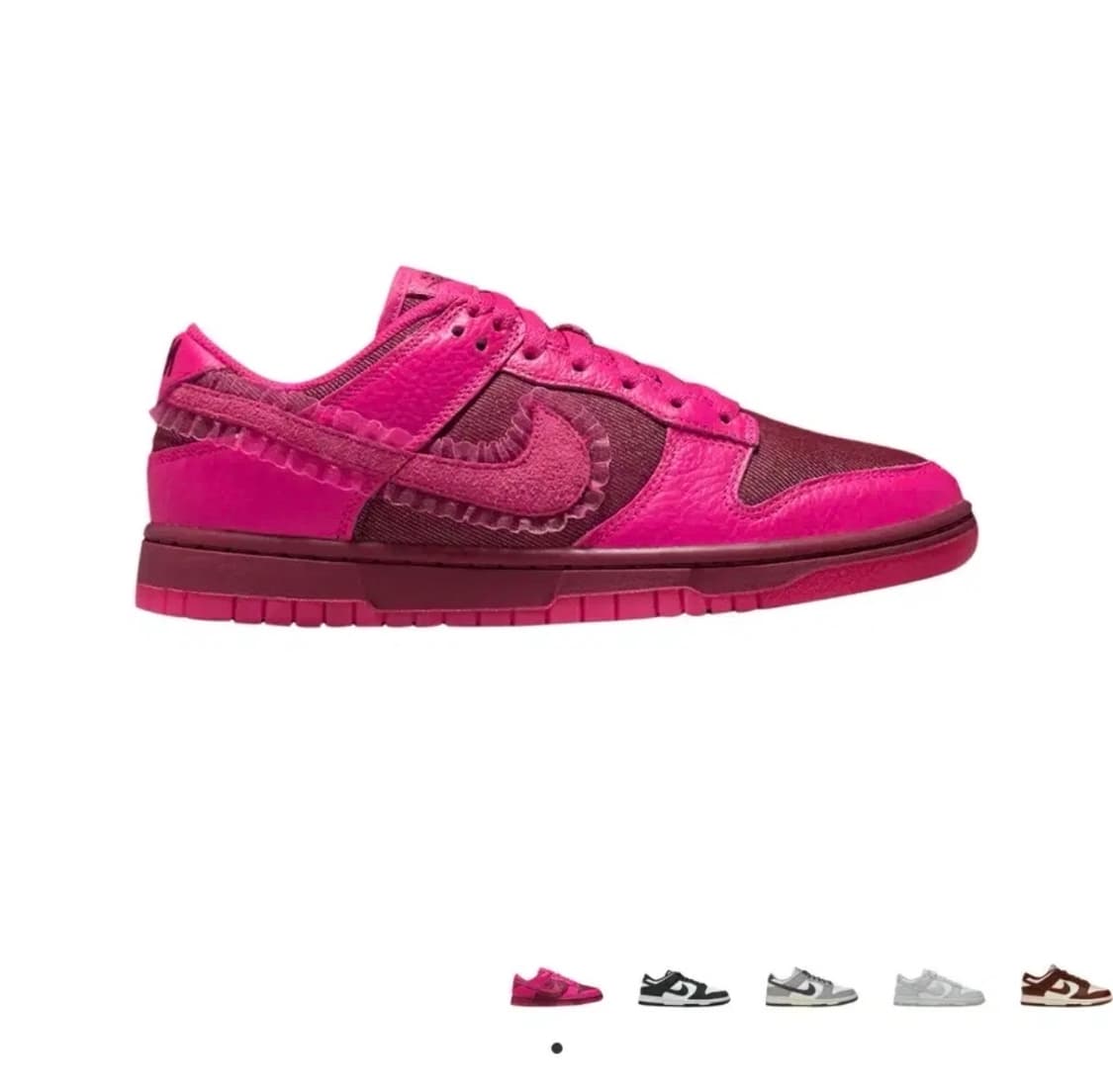 나이키 덩크 로우 프라임 핑크 255mm 상품이미지1