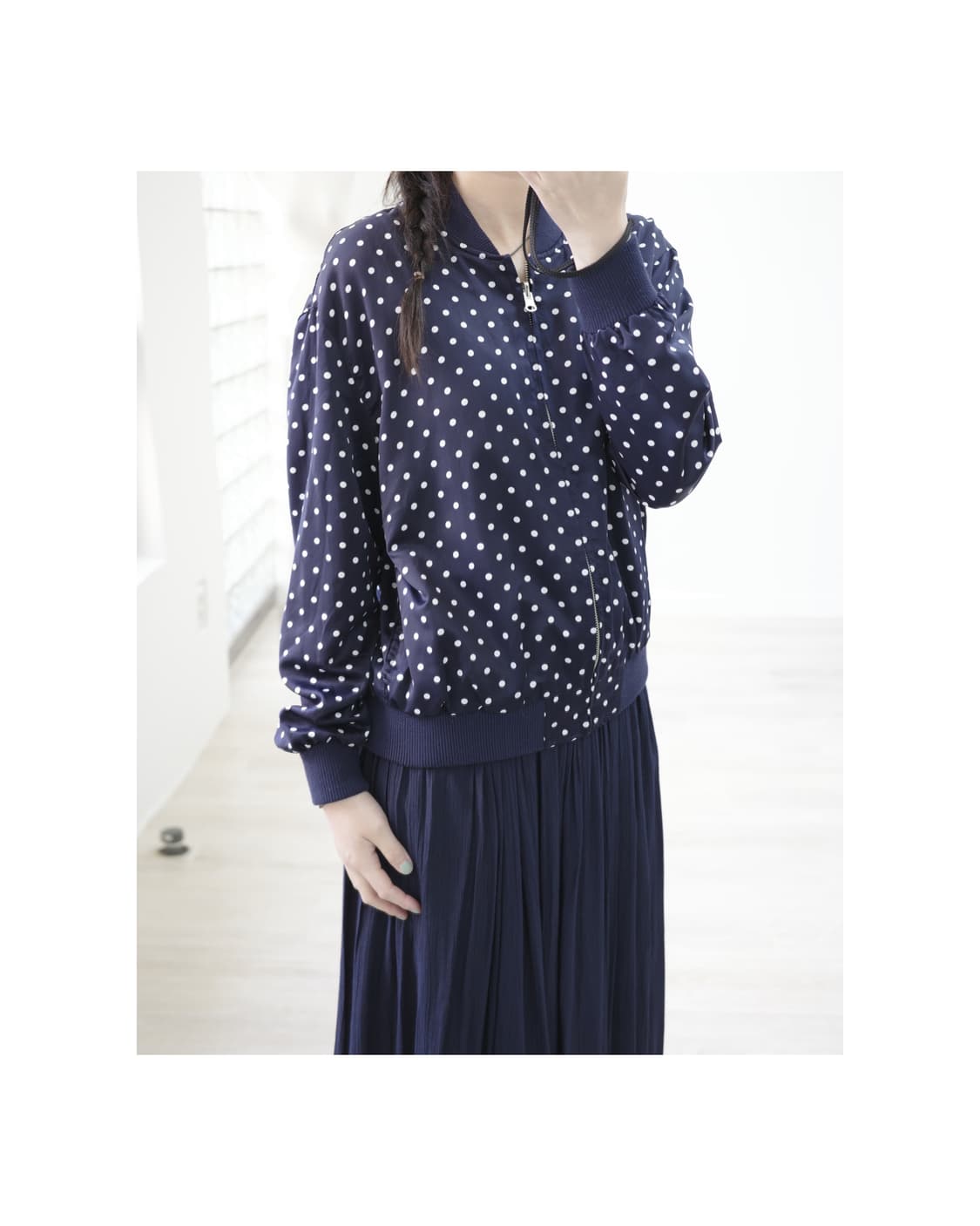  Reversible dot black jacket 상품이미지5