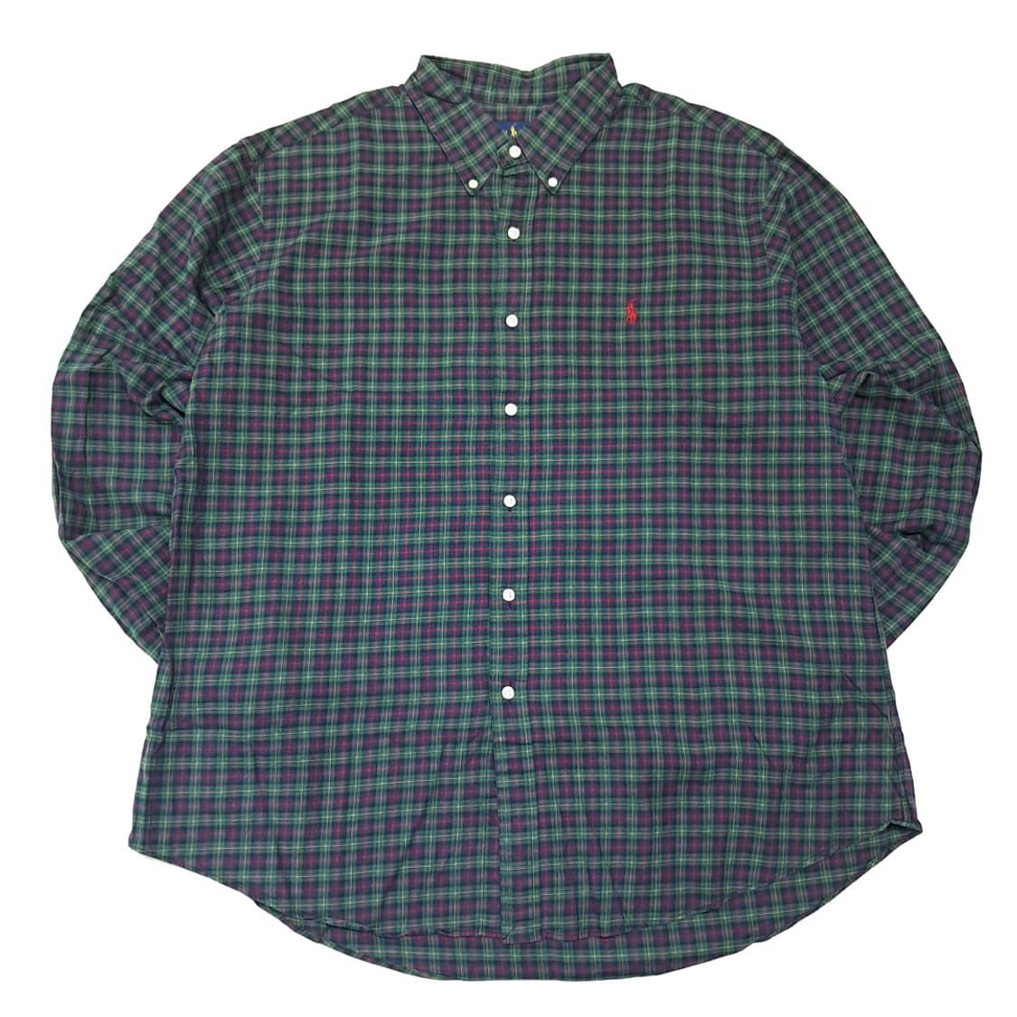 CL578 2XL 폴로 00s 모던 블랙워치 타탄체크 셔츠 남방 상품이미지1