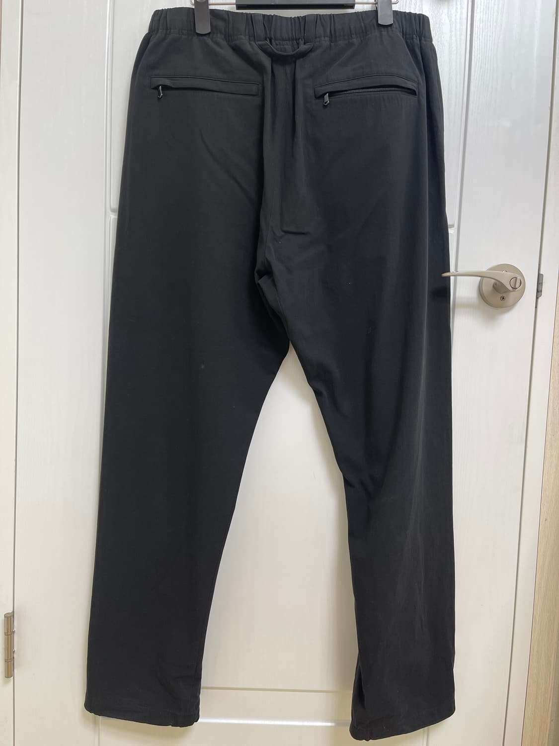 우영미 블랙 코튼 팬츠 50사이즈 상품이미지2