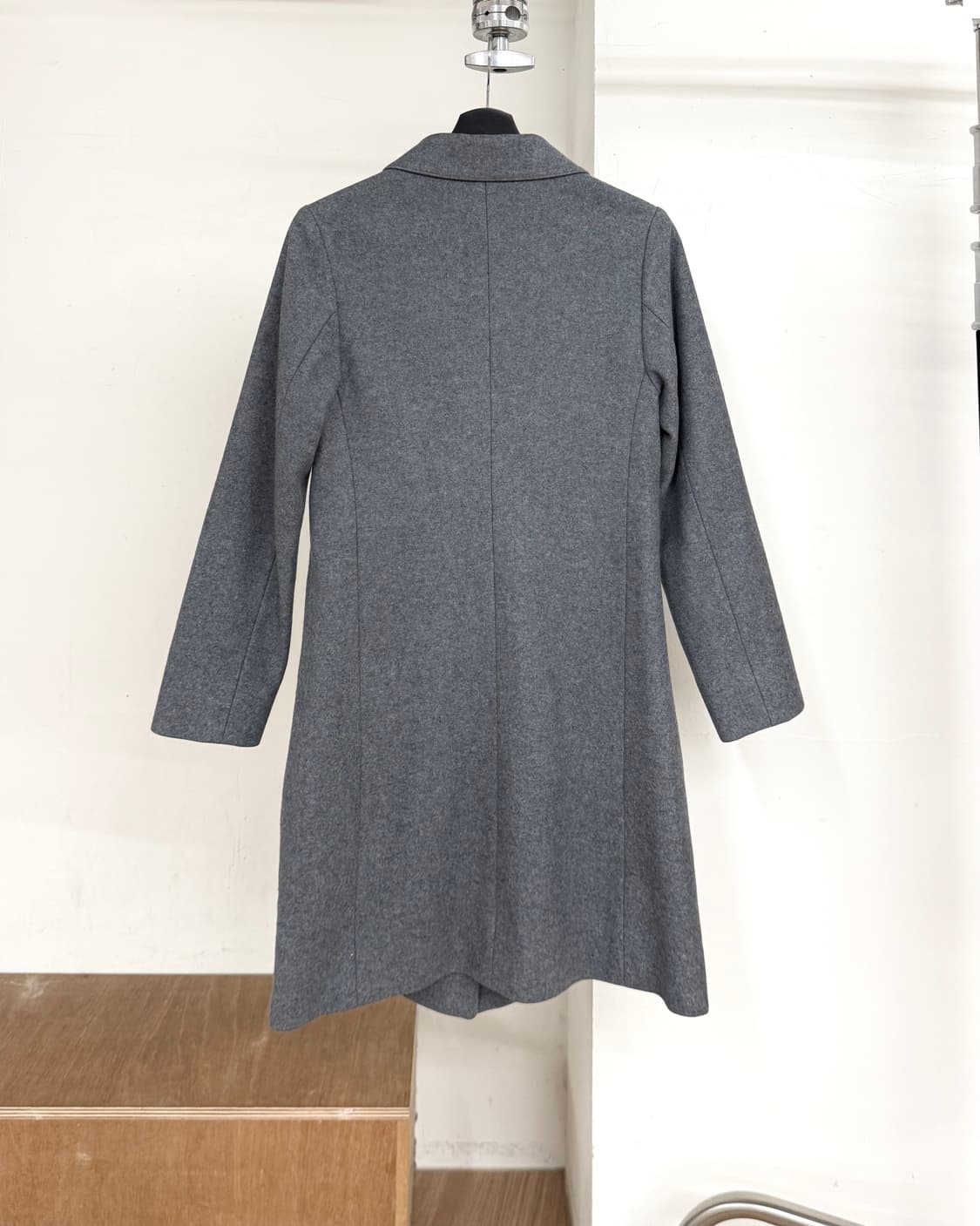 질 샌더 그레이 울 코트 상품이미지6