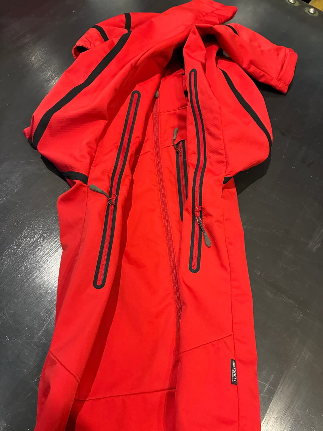 M) 살로몬 소프트 쉘 바람막이 자켓 레드 상품이미지3