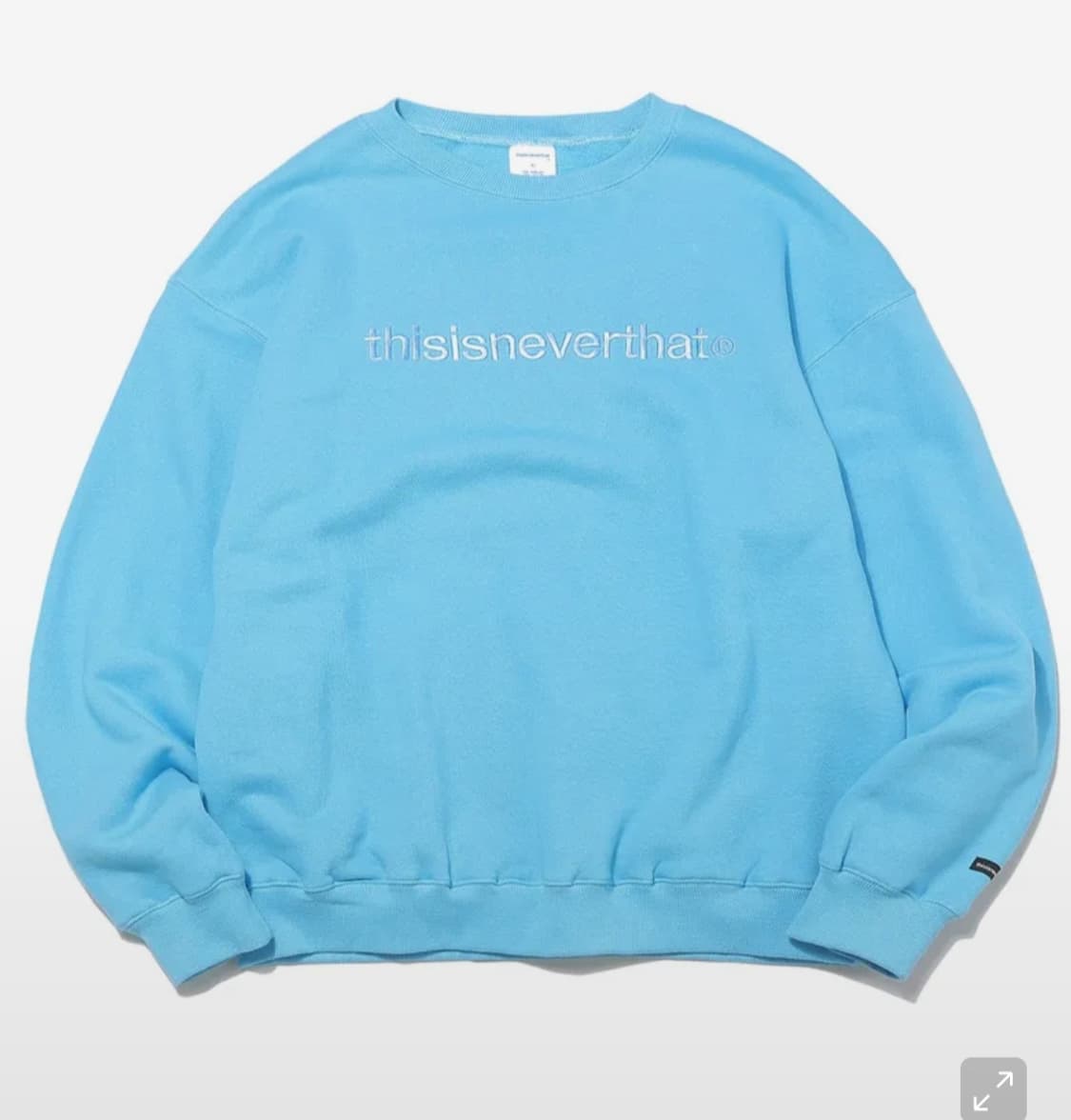 디스이즈네버댓 스웨트셔츠 스카이블루 디네댓 맨투맨 크루넥 상품이미지1