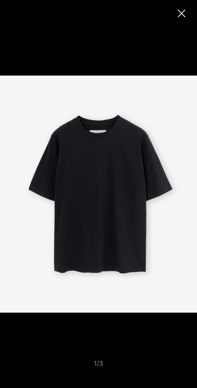 브라운야드 에센셸 티셔츠 블랙 6 Size 상품이미지1
