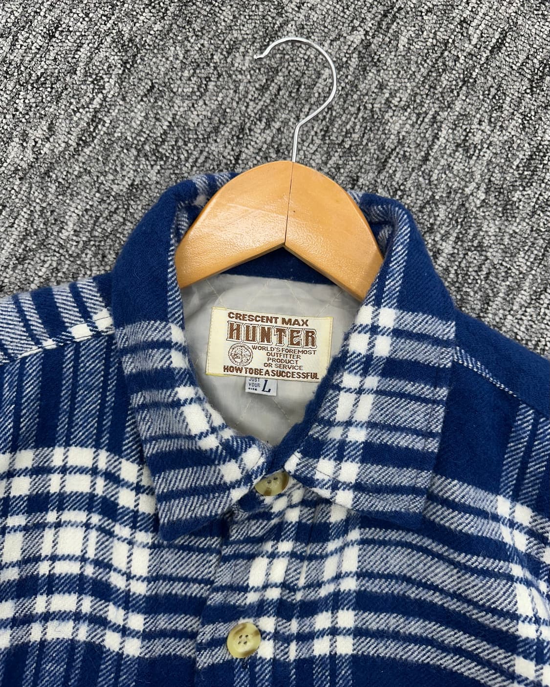 (L)HUNTER 누빔 체크셔츠-M1149 상품이미지3