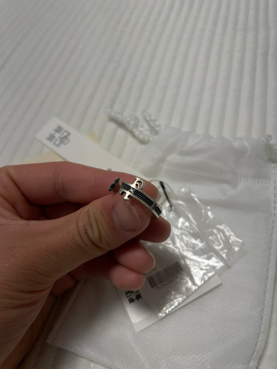 [17호] 폴리테루 925 실버 링 001 심볼 P 상품이미지4