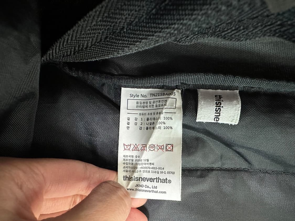 디스이즈네버댓 디네댓 백팩 가방 블랙 상품이미지10