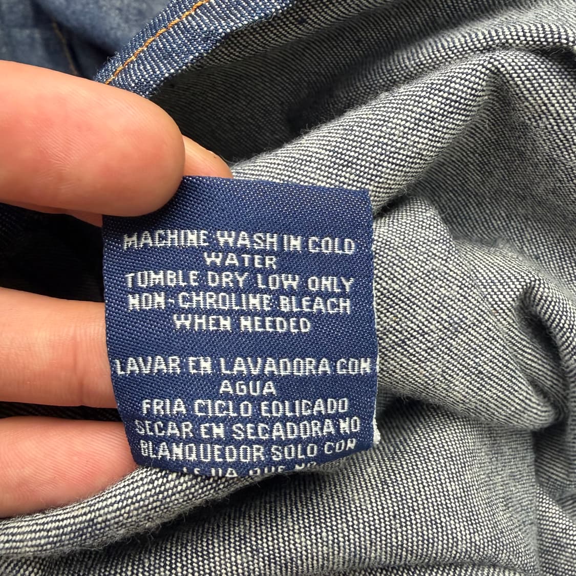 펫팜 올드스쿨 힙합 빈티지 데님 셔츠 XL 상품이미지9