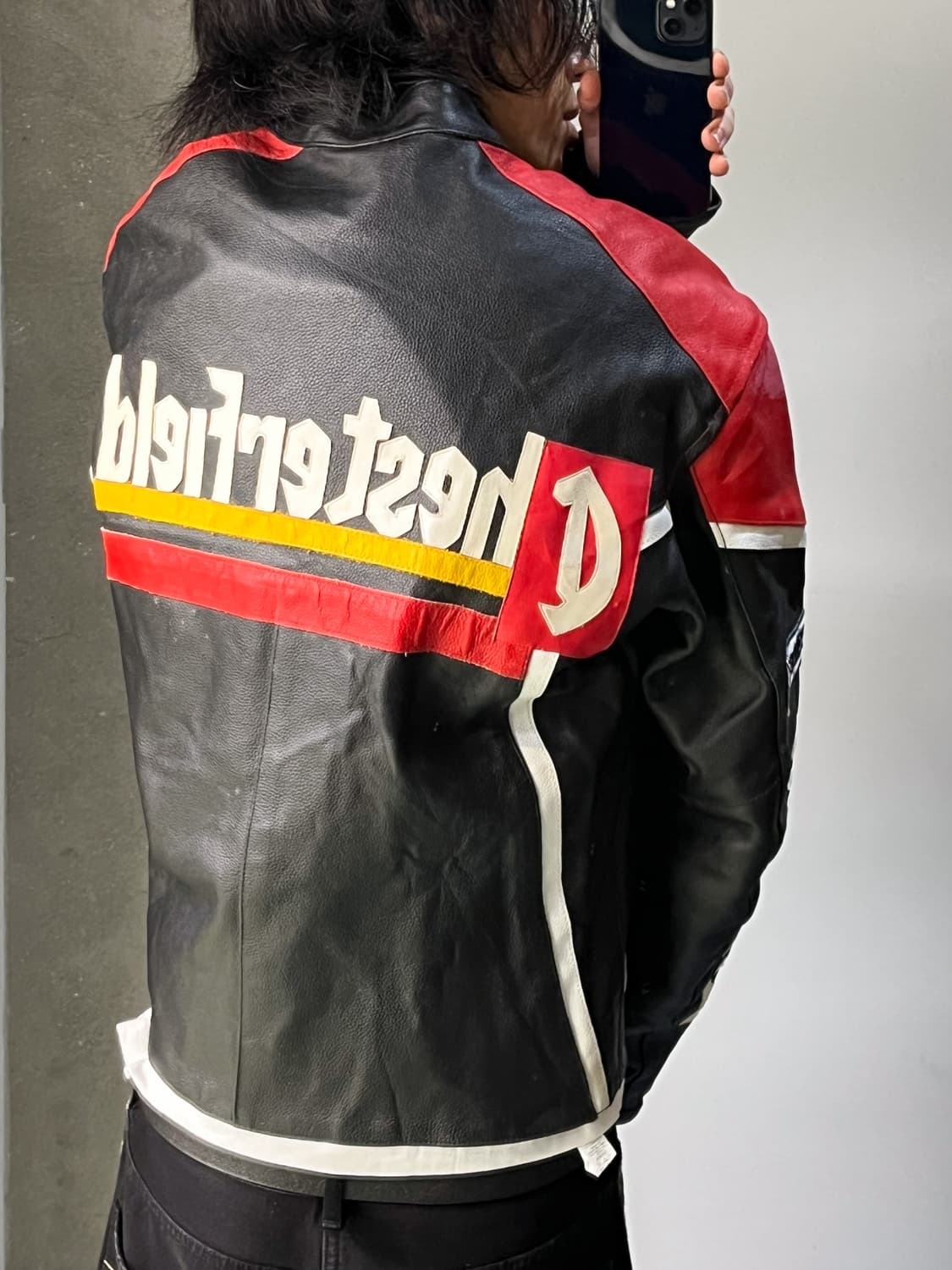 체스터필드 모터사이클 레이싱 램스킨 자켓 상품이미지4