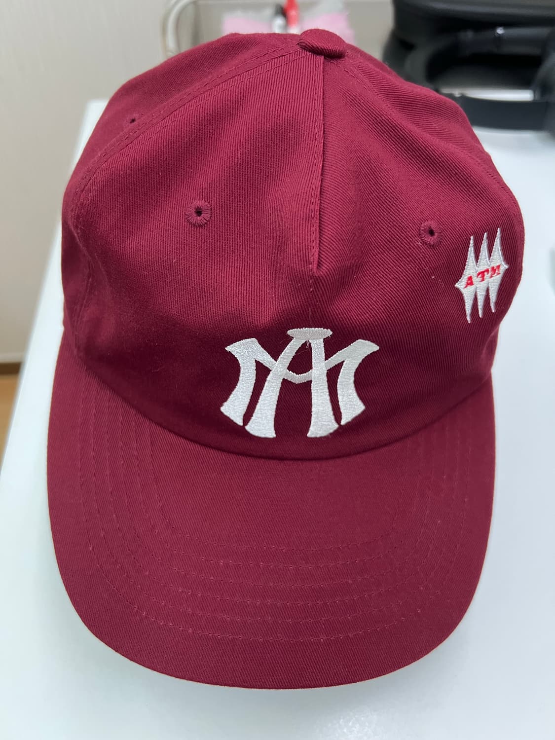 애프터매스 ATM LOGO BALL CAP [BURGUNDY] 상품이미지3