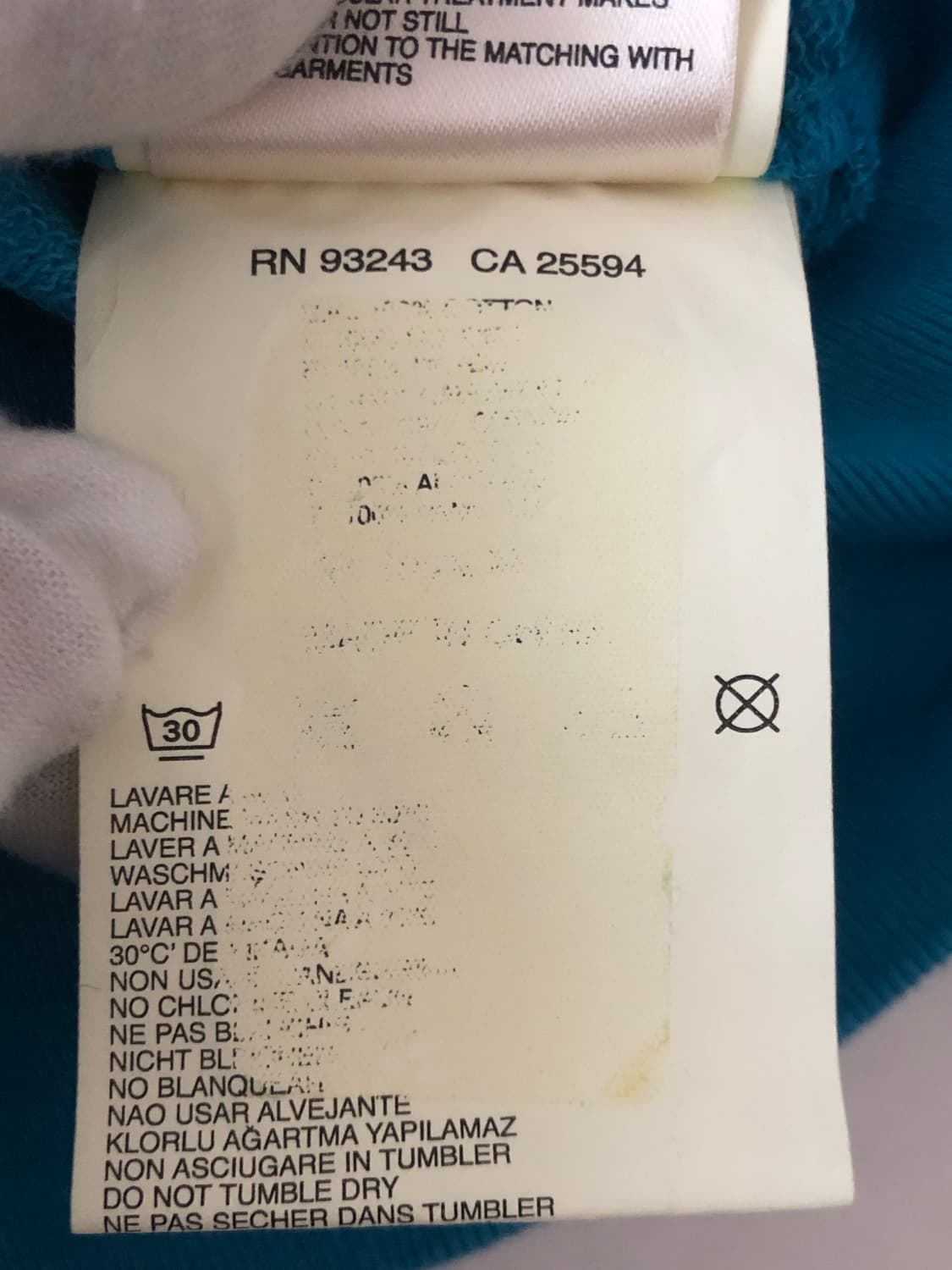 디젤(DIESEL) 페인트 가공 롱 후드티 상품이미지9