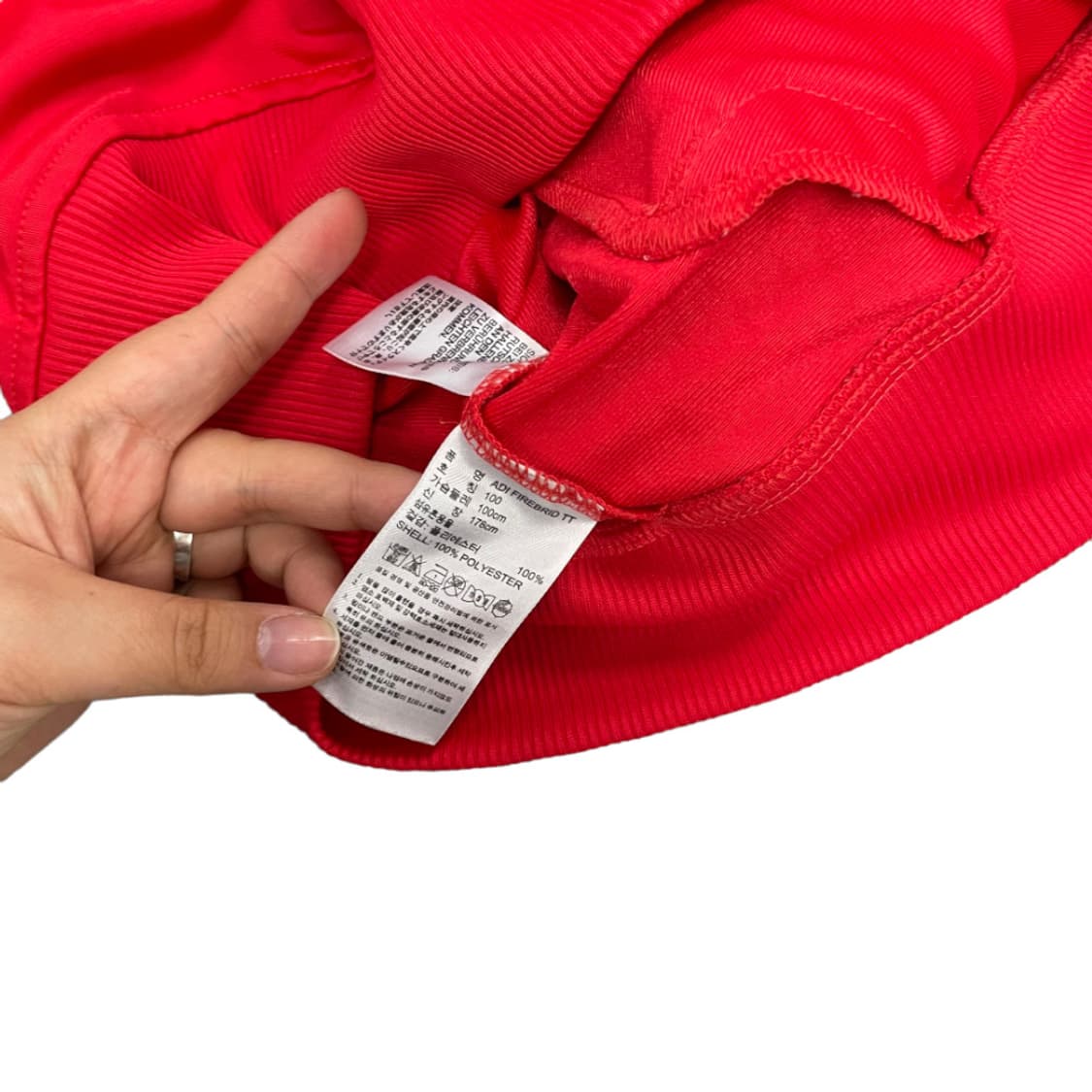 아디다스 파이어버드 오렌지라인 레드 트랙탑 100 상품이미지5