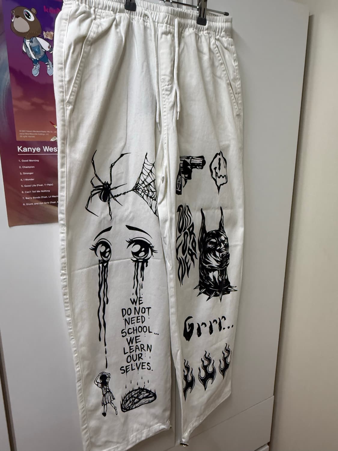 낫포너드 Graphic Printed Cotton Pants L 상품이미지4