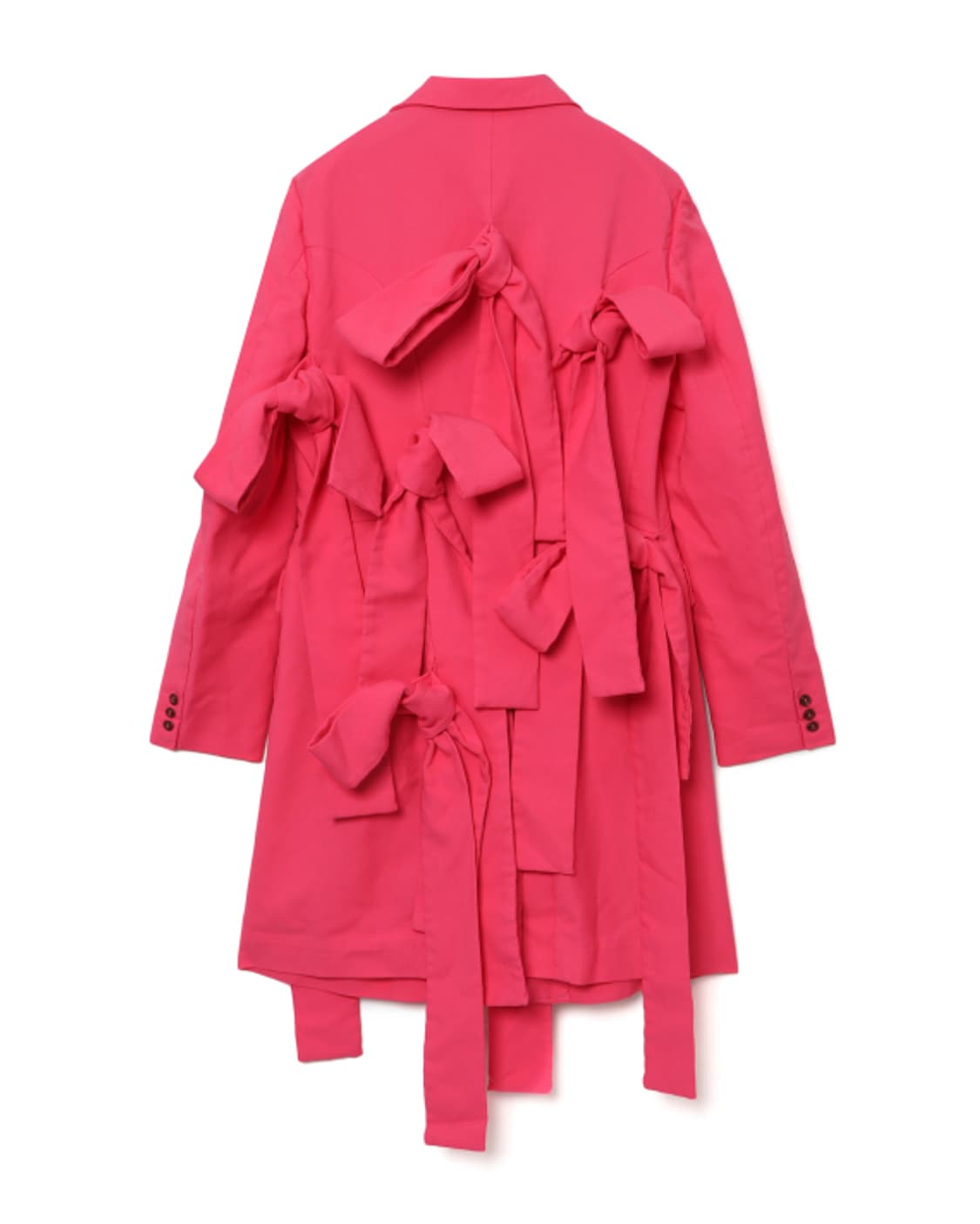 새상품 꼼데가르송 옴므플러스 핑크리본 코트 XS 상품이미지2