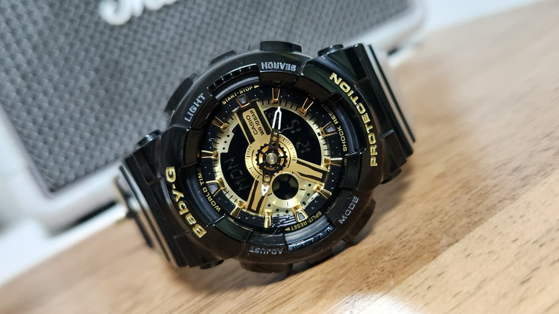 # 지샥 카시오 베이비지 아나디지 검금 시계 급처 / 여자지샥 상품이미지9