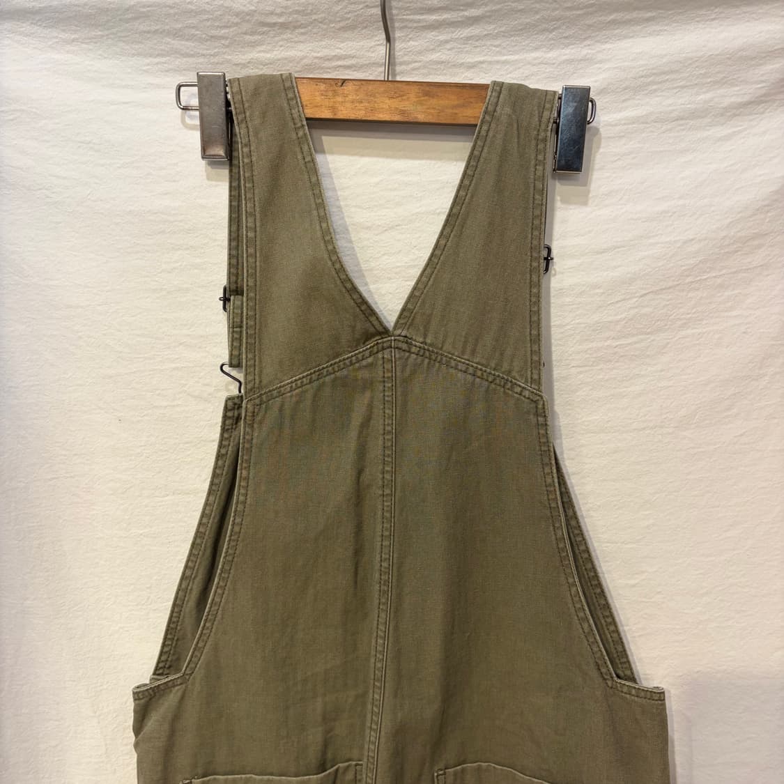 스튜디오톰보이 카키데님 숏 멜빵바지 점프수트 상품이미지6