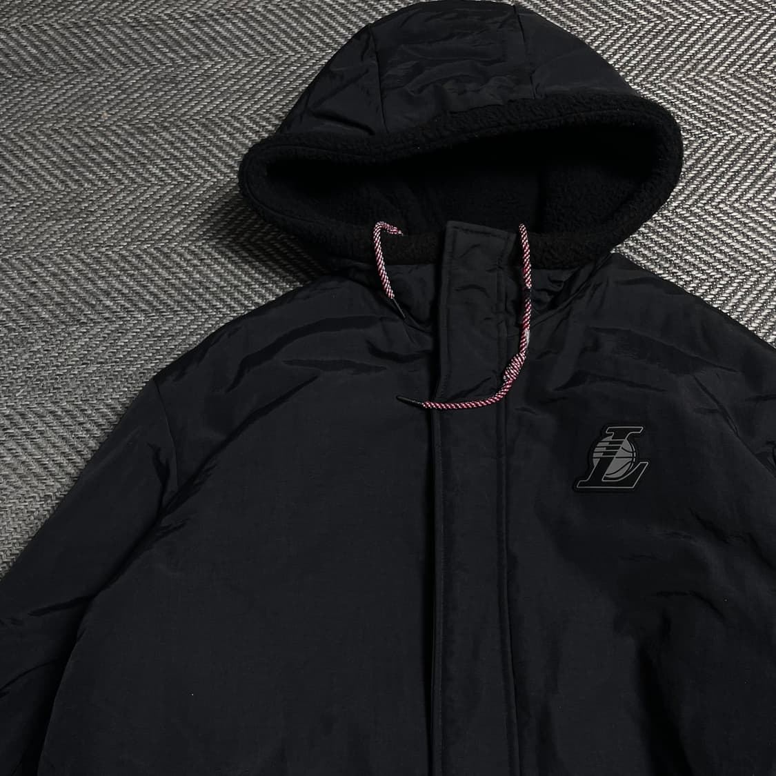 NBA LA레이커스 빅로고 리버시블 플리스 후드 자켓y 5190 상품이미지4