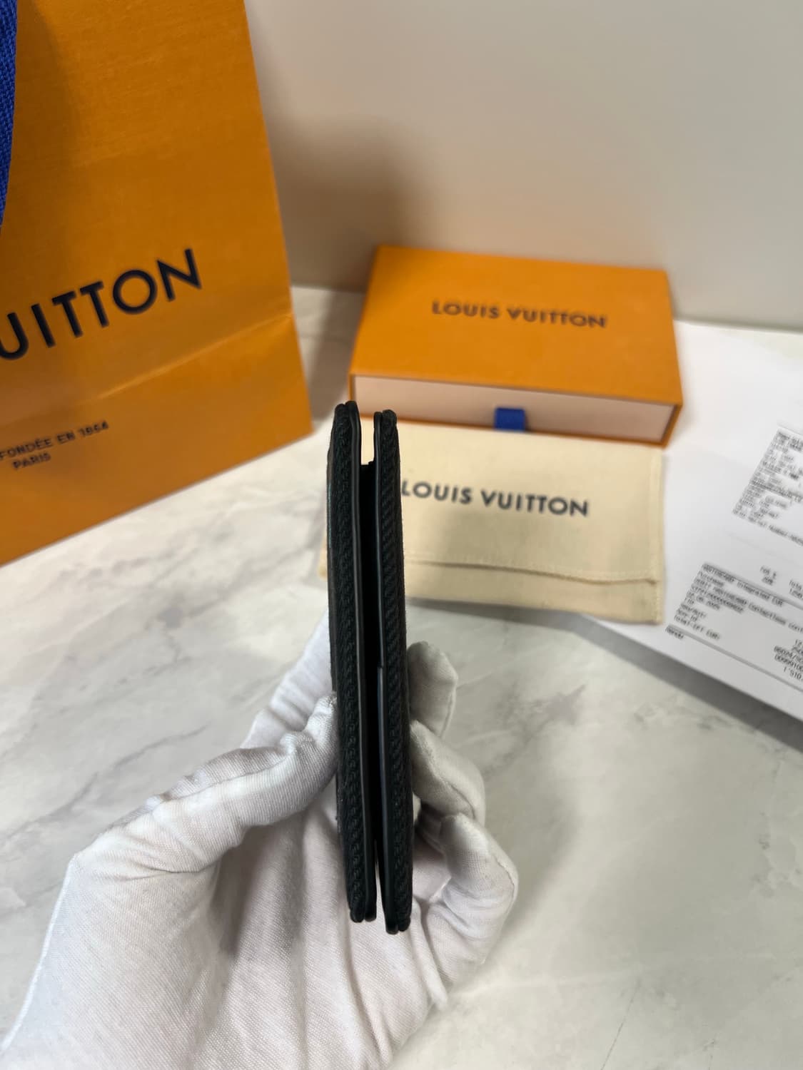 루이비통 포켓 LV 블라손 데님 오거나이저 지갑 M14148 상품이미지4