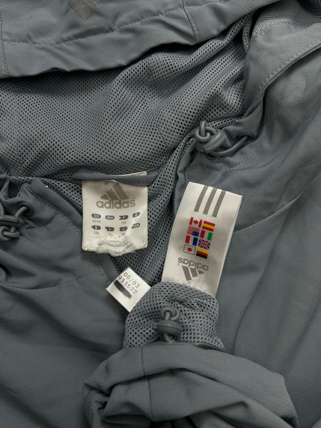 아디다스 00s 빅로고 아노락 바람막이 XL 상품이미지6