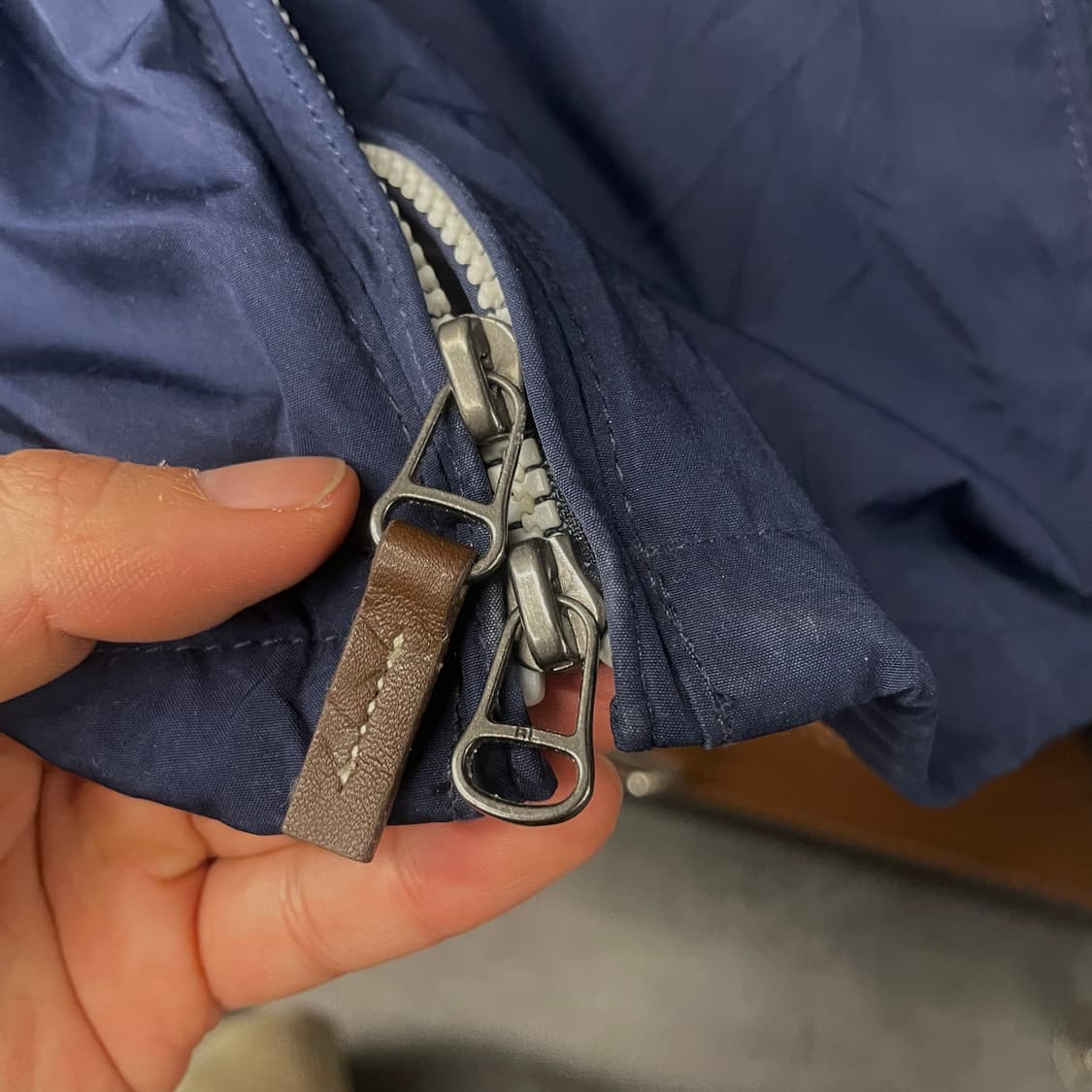 90s 폴로 랄프로렌 레터링 후드 내장 페리 자켓 블루종 스윙탑 N294 상품이미지6