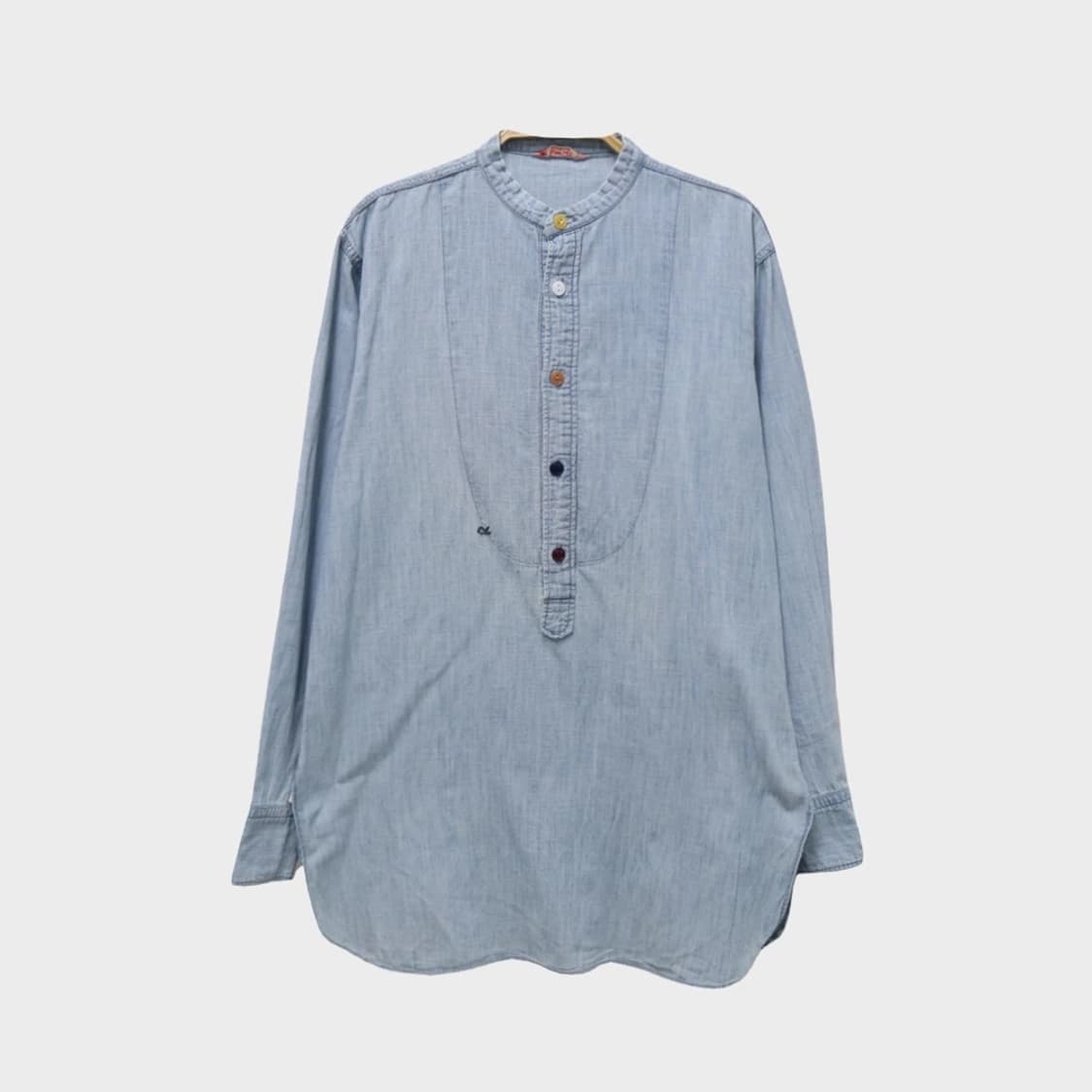 R BY 45RPM 데님 헨리넥 셔츠 63440 상품이미지1