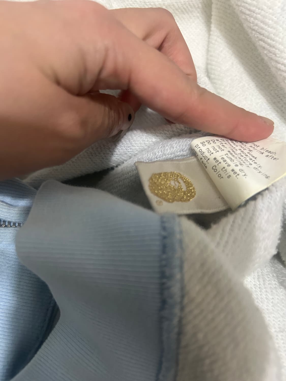 bape hooded zip up 상품이미지5