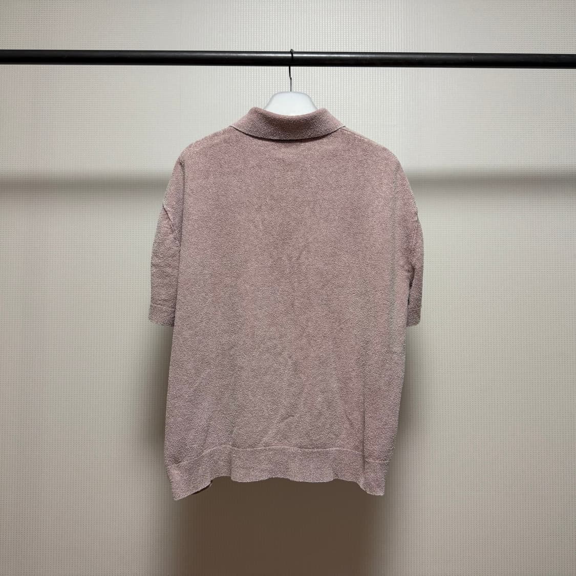 ZARA Boucle Knit Polo Shirt 상품이미지2