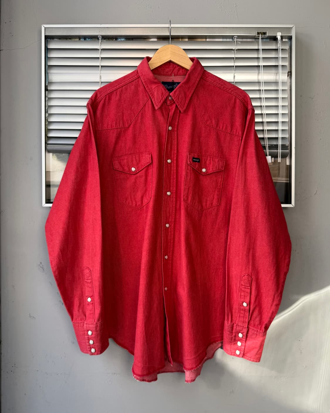 Wrangler 80-90s USA x-long tails 웨스턴 셔츠 상품이미지1