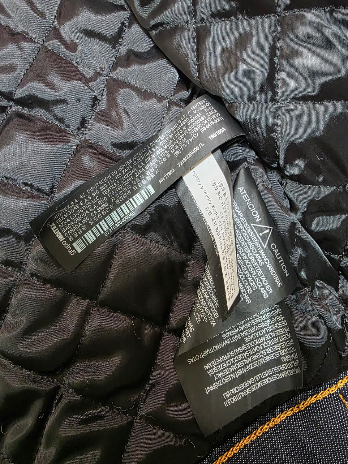 자라 프리미엄 데님 퀼팅 트러커 자켓  L 상품이미지8