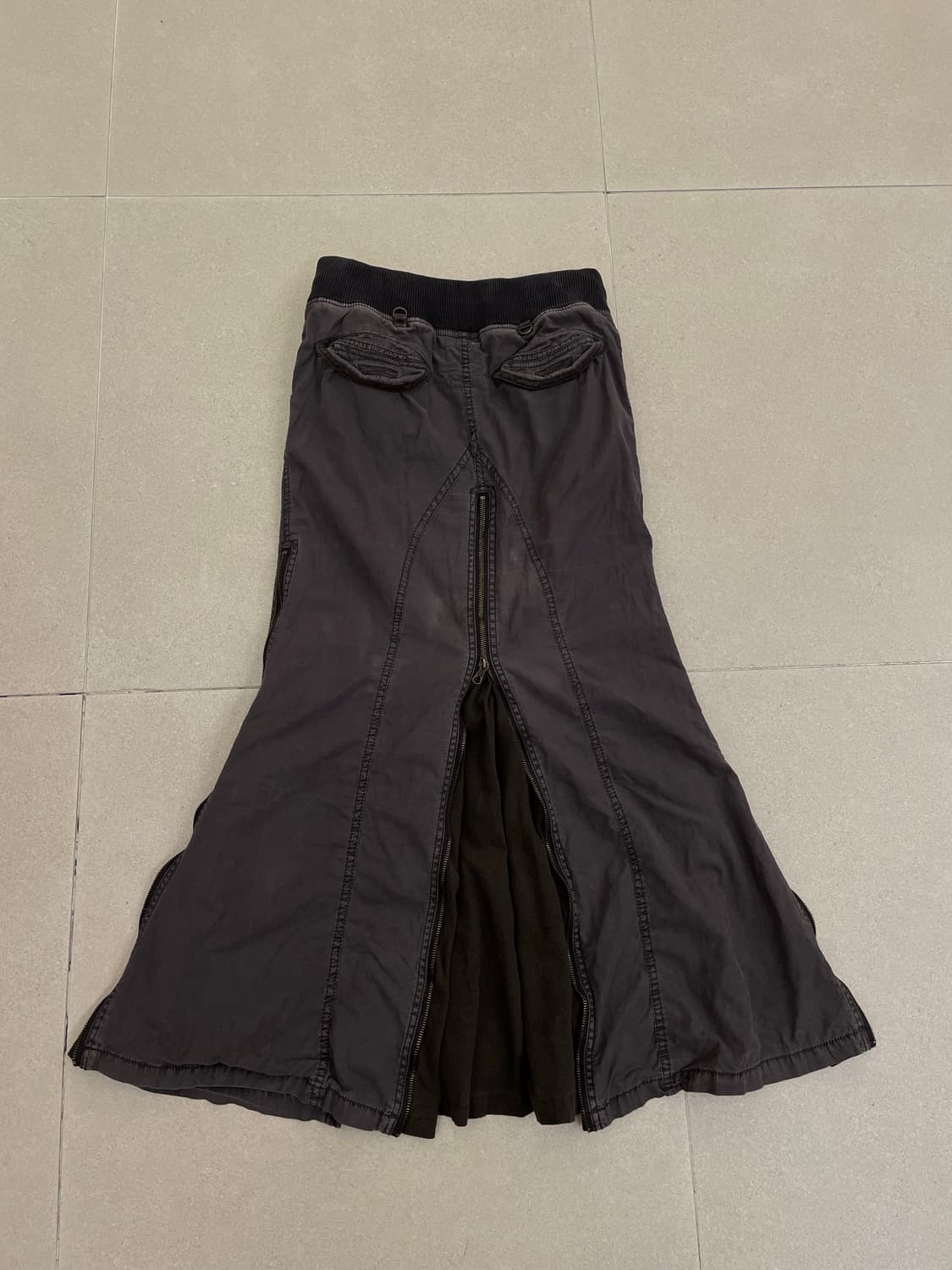 고아 지퍼 롱스커트 상품이미지6