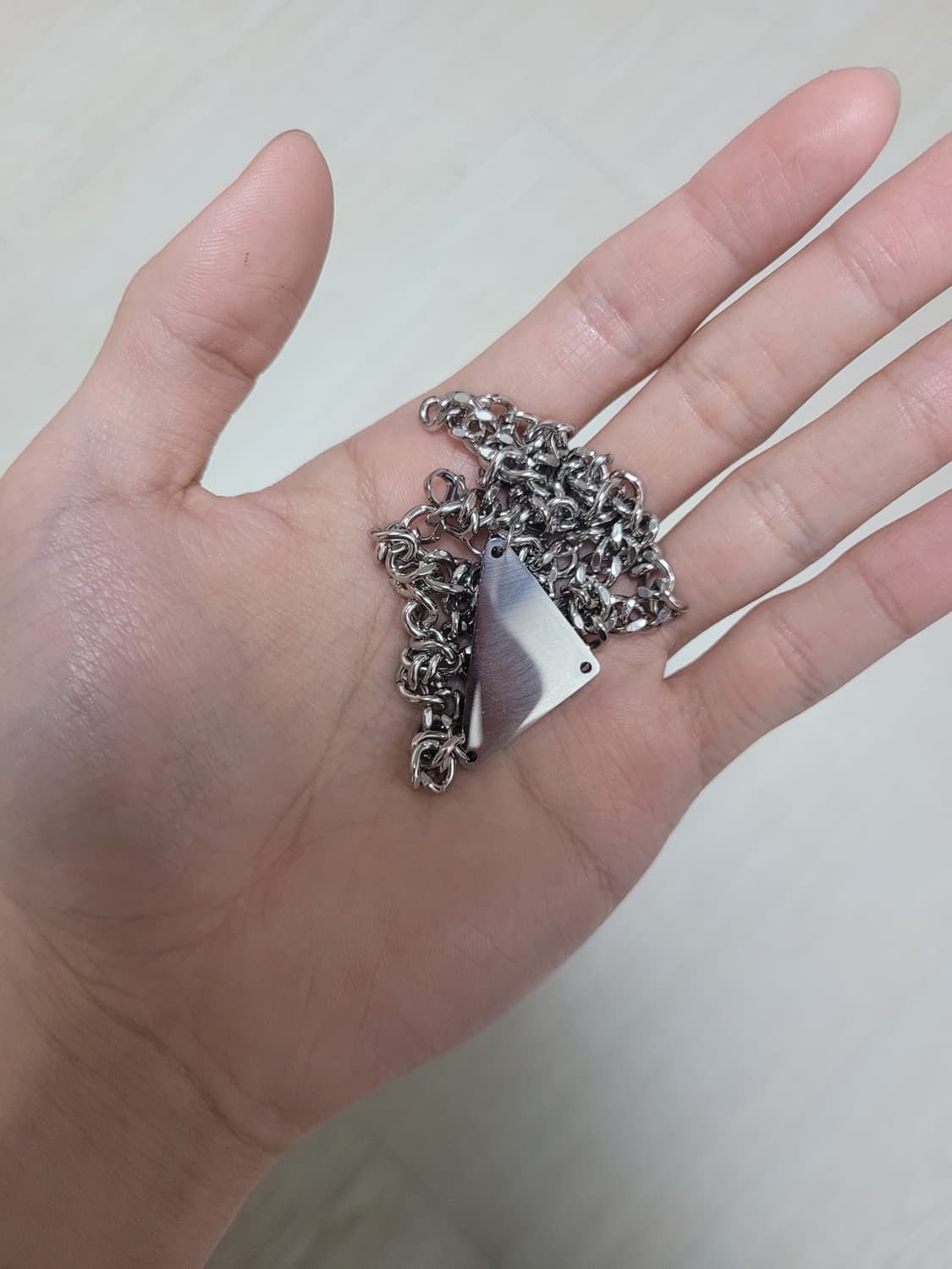 프라다 실버 목걸이 상품이미지3