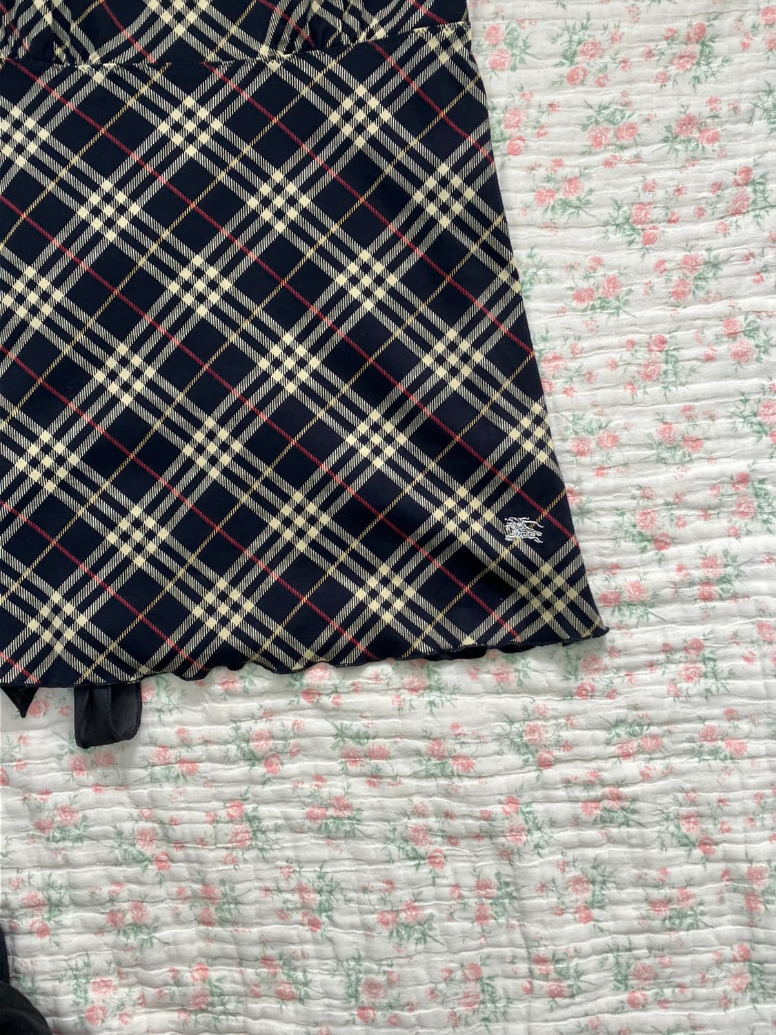 버버리 프릴 유넥 블라우스 1098 모리걸 y2k 스트릿 갸루 펑키 일본 상품이미지6