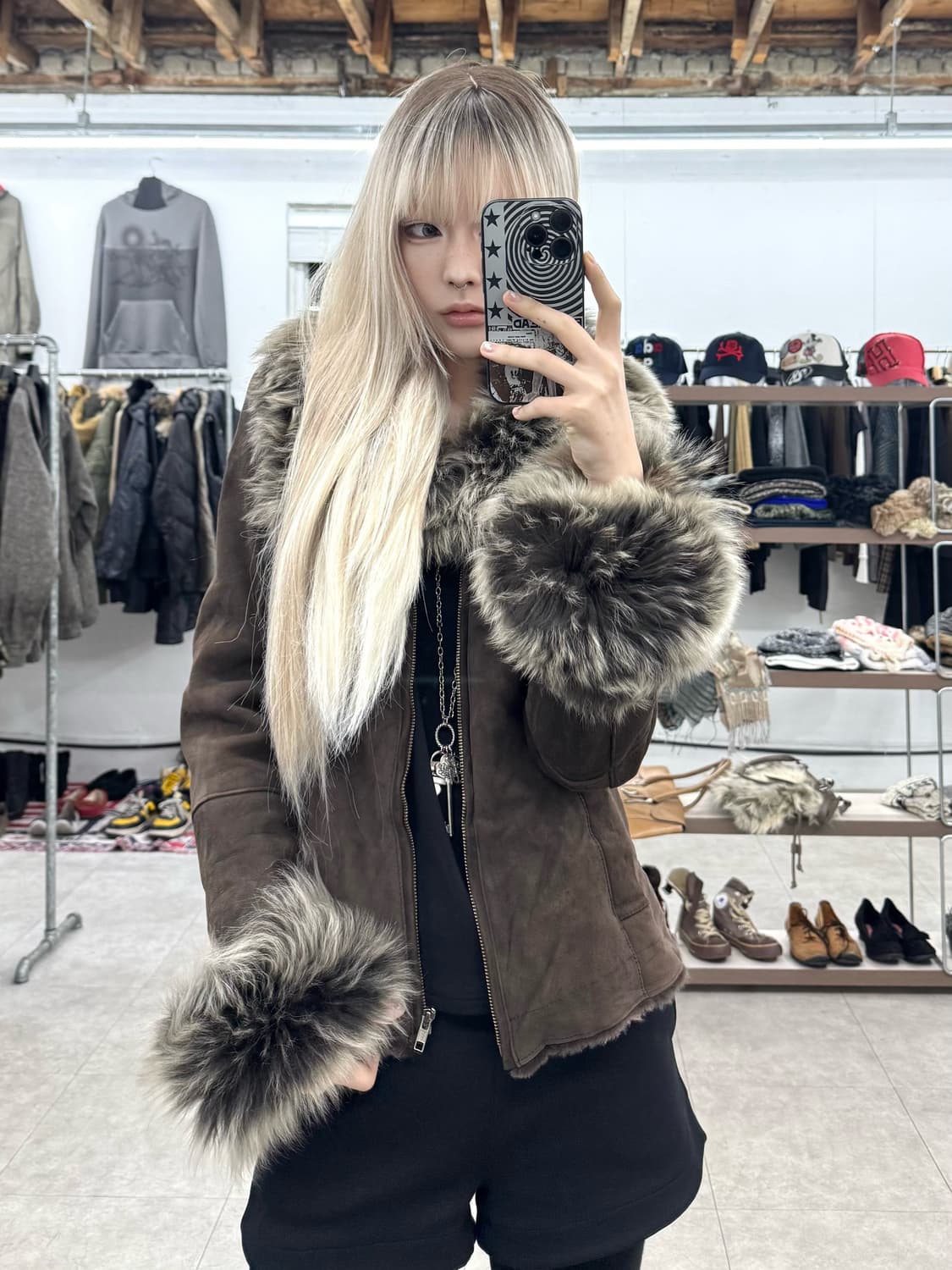 Rule 쉽스킨 퍼 자켓 상품이미지1