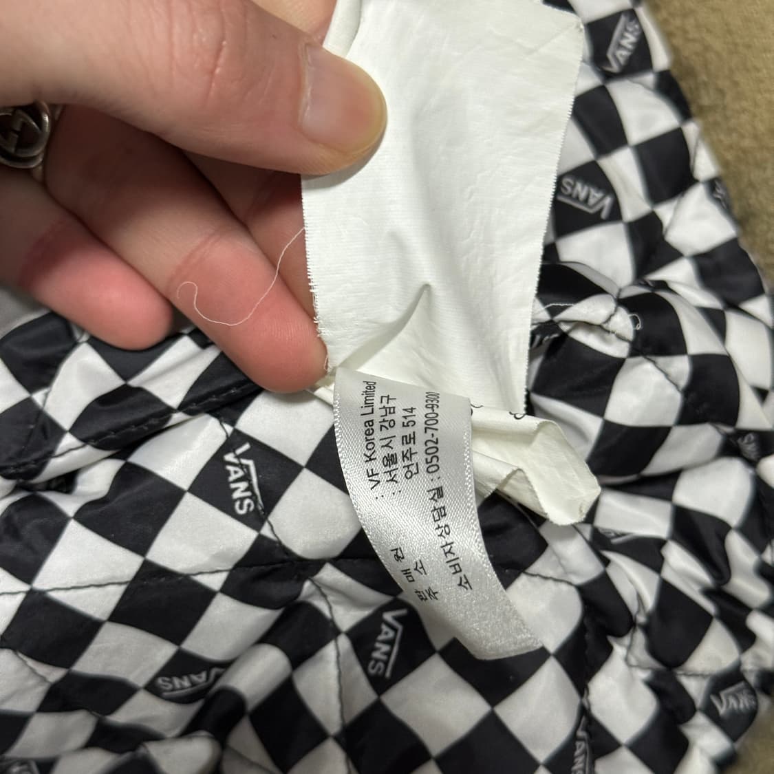 반스 안감 퀼팅 패치 디테일 덱 자켓 상품이미지5