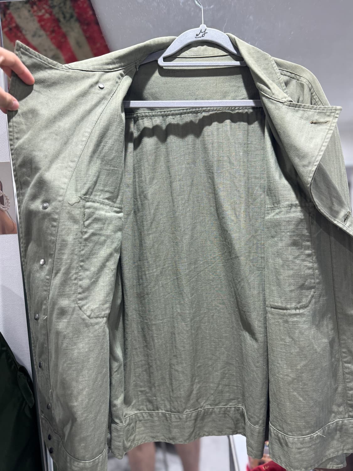 [완전 레어] 40s US Army 1st m41 HBT자켓 (44R) 상품이미지5