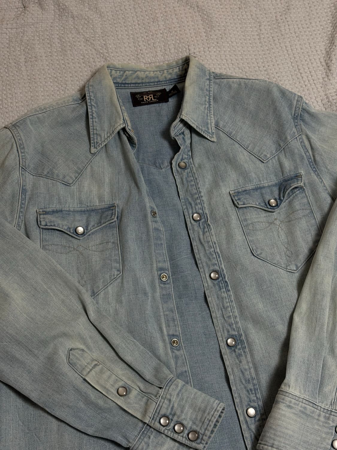 RRL 데님 웨스턴 셔츠 M 상품이미지1