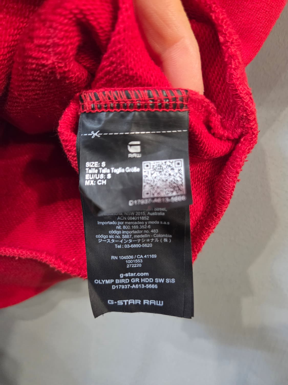 G-STAR RAW 반팔 후드티 레드 2020(S) 상품이미지6