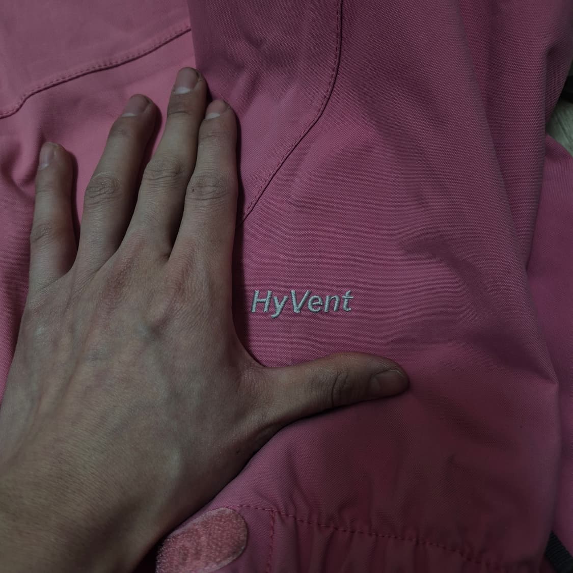 노스페이스 여성 핑크 하이벤트 후드 바람막이 스키점퍼 L(90) 상품이미지4