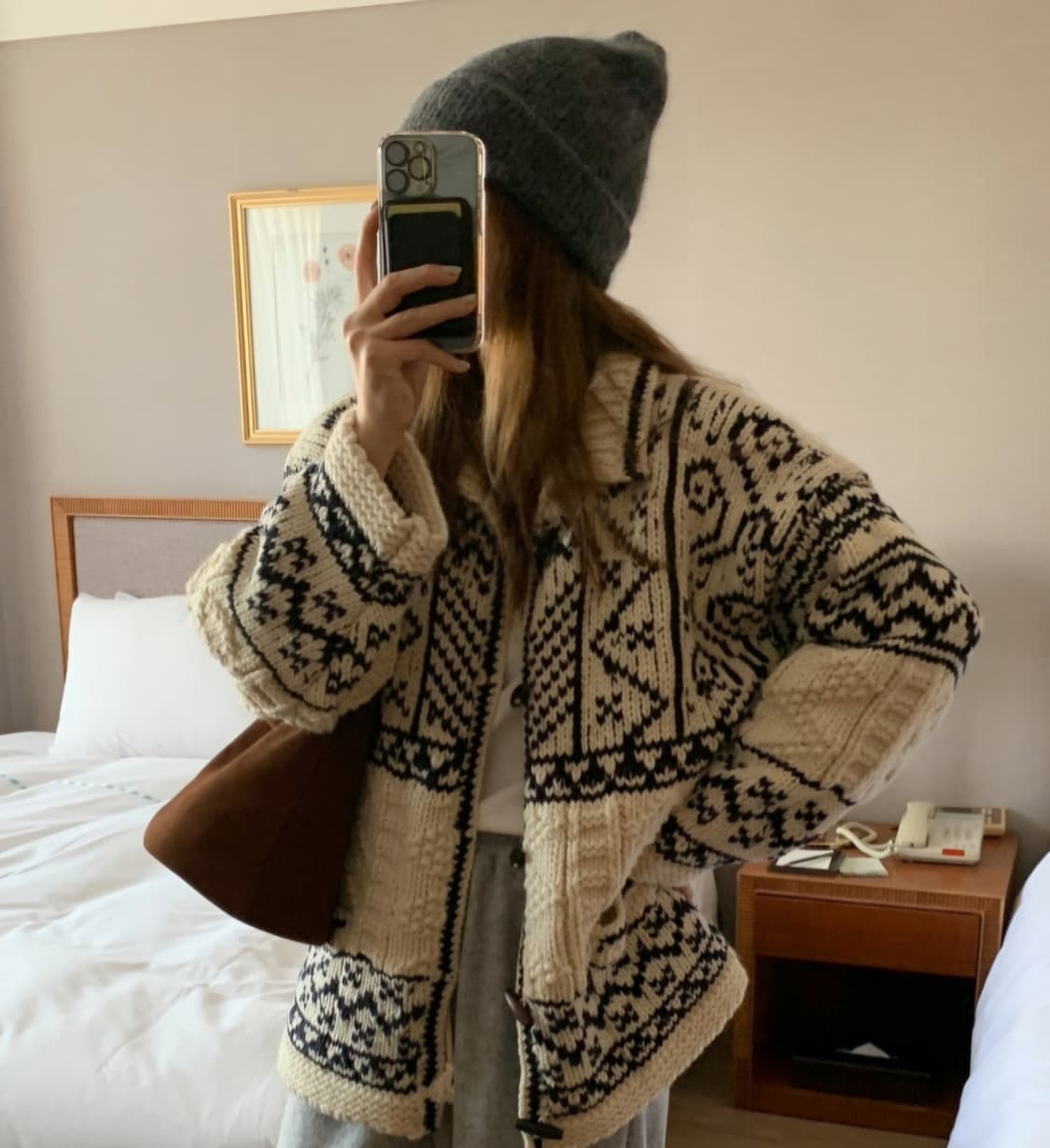 멜라운지 도매택 코위찬 니트 가디건 / 여성 가디건/ 여자 가디건  상품이미지1