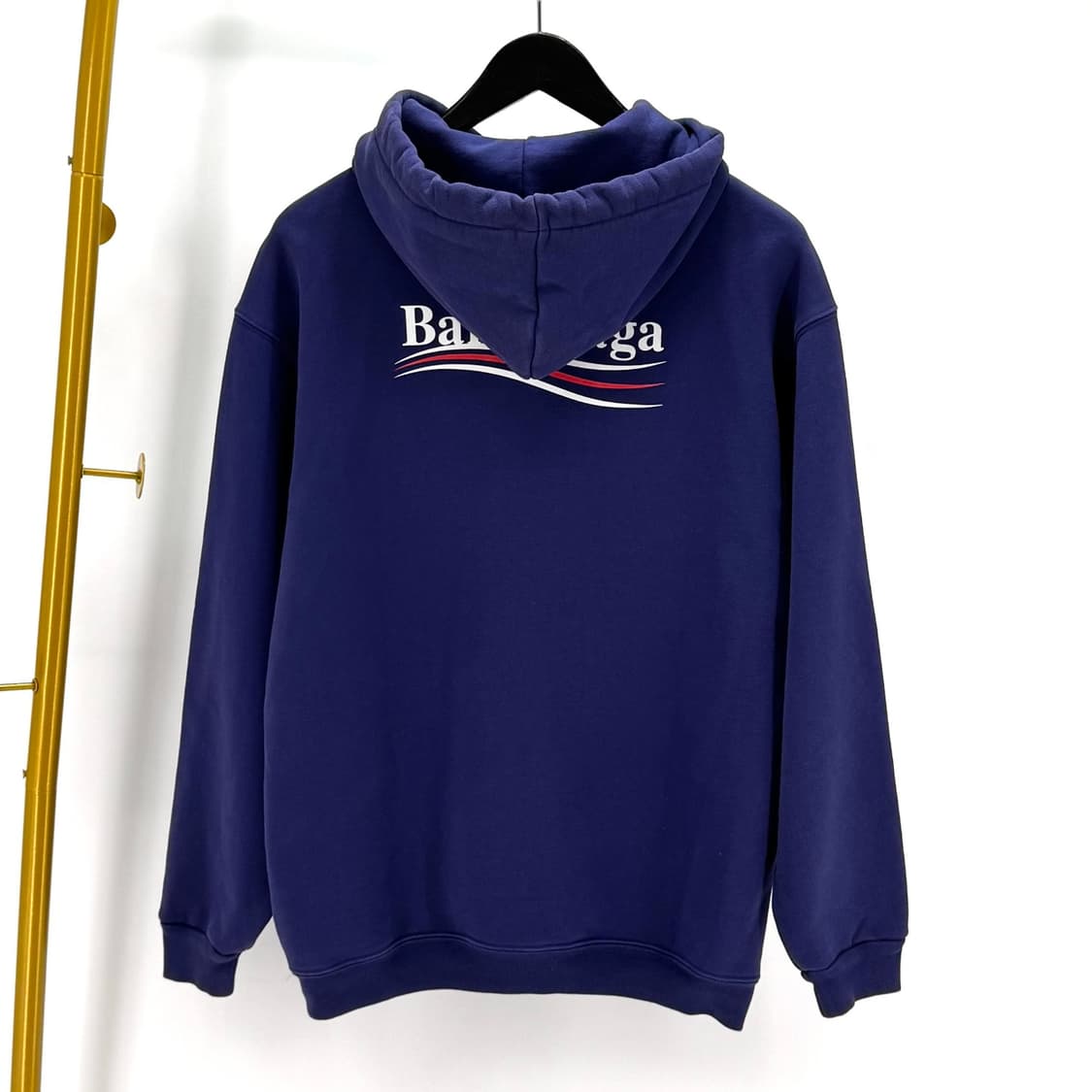 [S사이즈] 발렌시아가 웨이브로고 긴팔 후드 티셔츠 상품이미지3