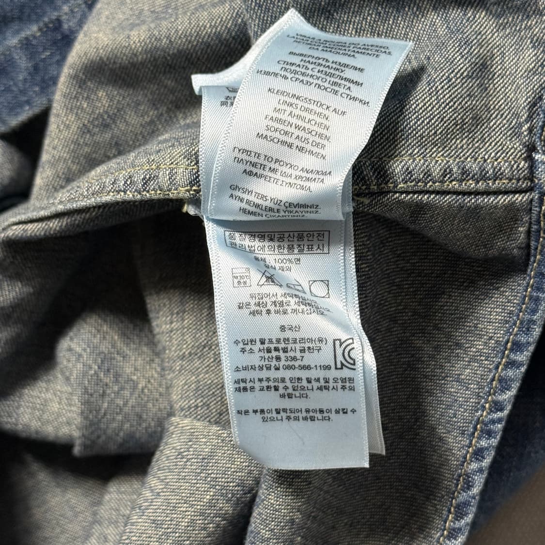 M 여성용 폴로랄프로렌 커스텀 핏 청색 셔츠 상품이미지6