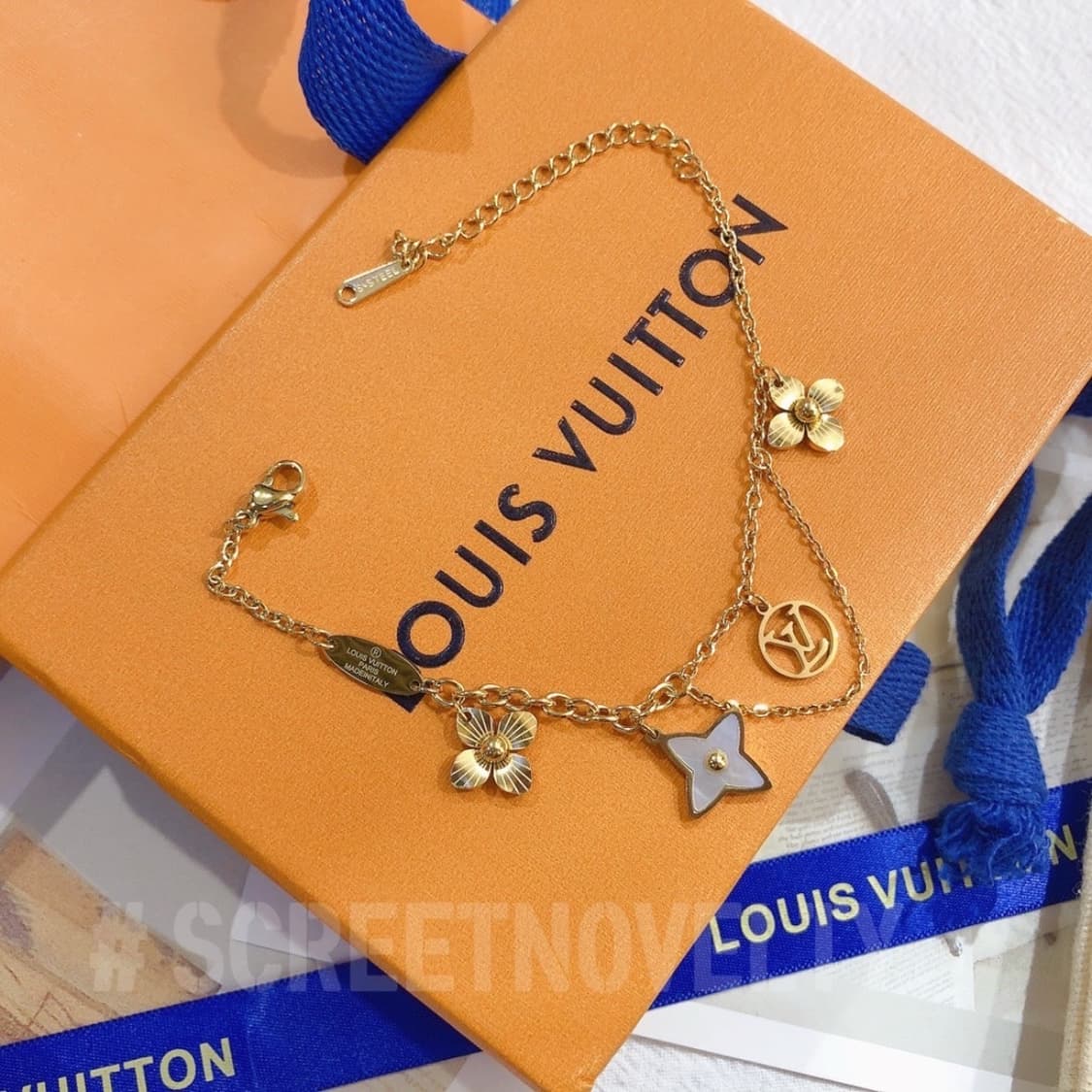 LV blooming 참 팔찌 풀박스 상품이미지8